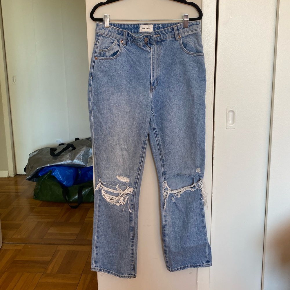 ROLLAS distressed jeans